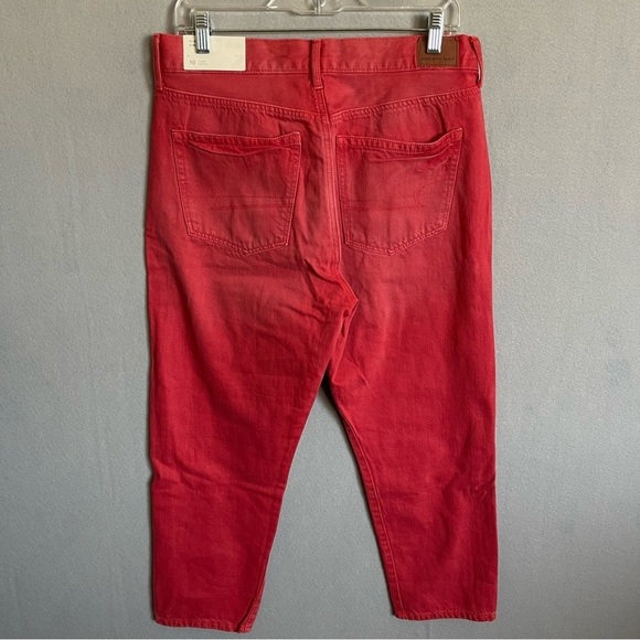 American Eagle Outfitters Faded Buttonfly Washed Red Women's Jeans Size 10XShort - Picture 3 of 7